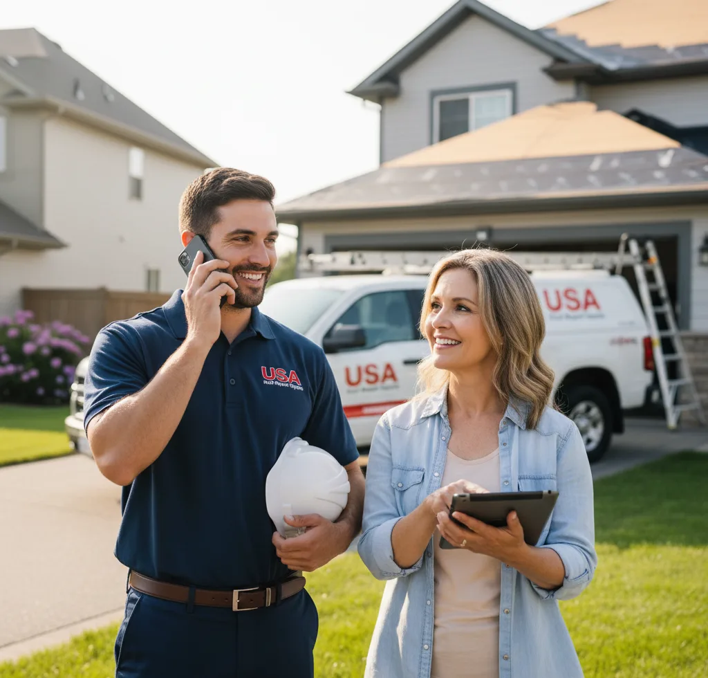 USA Roof Repair Experts customer support in Goodview